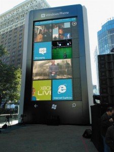 Un Windows Phone gigante en New York
