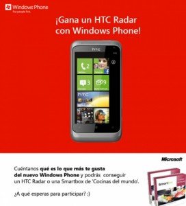 Gana un HTC Radar