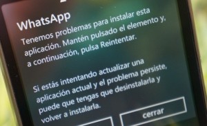 windows phone problema instalar app