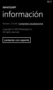 WhatsApp para Windows Phone 2.11.310