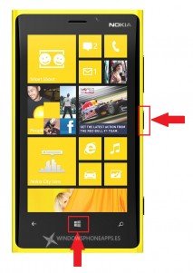 Captura de pantalla en Windows Phone 8
