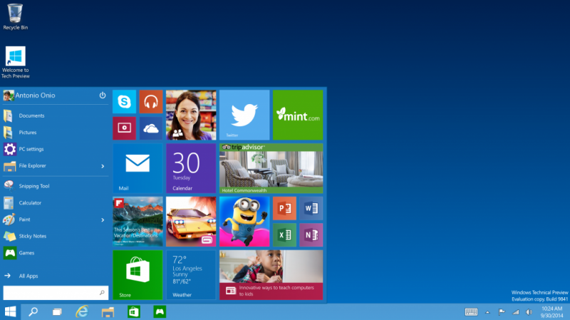 Windows 10, la siguiente versión del sistema operativo de Microsoft.