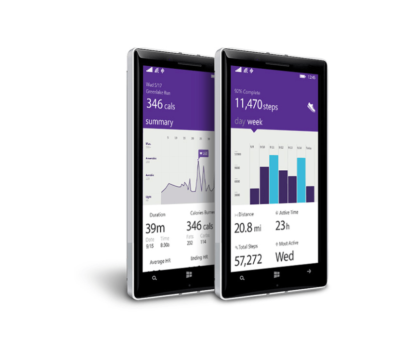 Aplicación Microsoft Health para Windows Phone