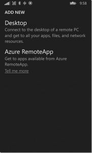 Azure RemoteApp