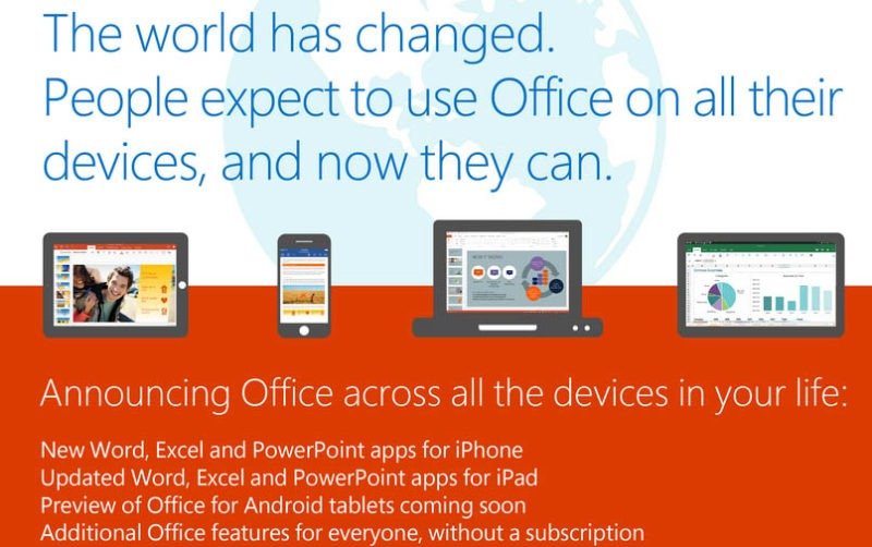 Office ahora también gratis para Android e iOS
