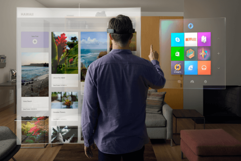 Microsoft HoloLens funcionando con Windows 10