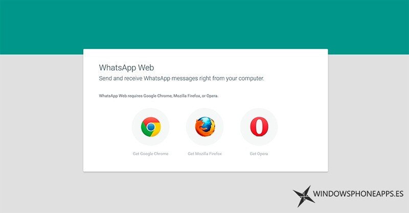 WhatsApp Web también disponible para Mozilla Firefox y Opera