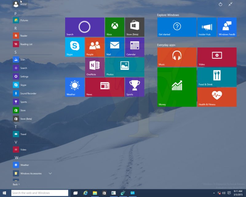 Windows 10 Build 10031