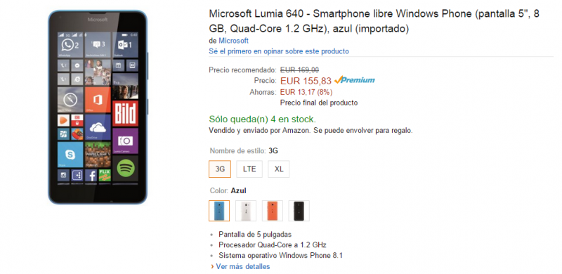 lumia 640 amazon