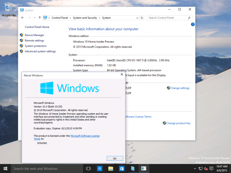 Build 10135 de Windows 10