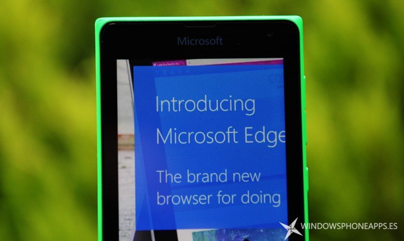 microsoft edge Windows 10 Mobile
