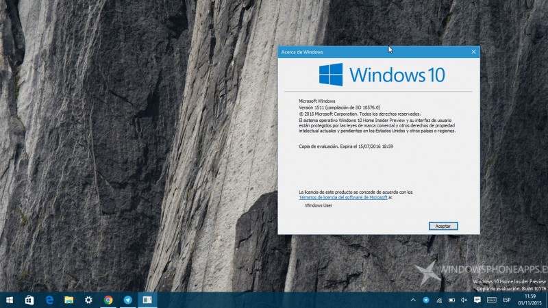 Windows 10 Build 10576