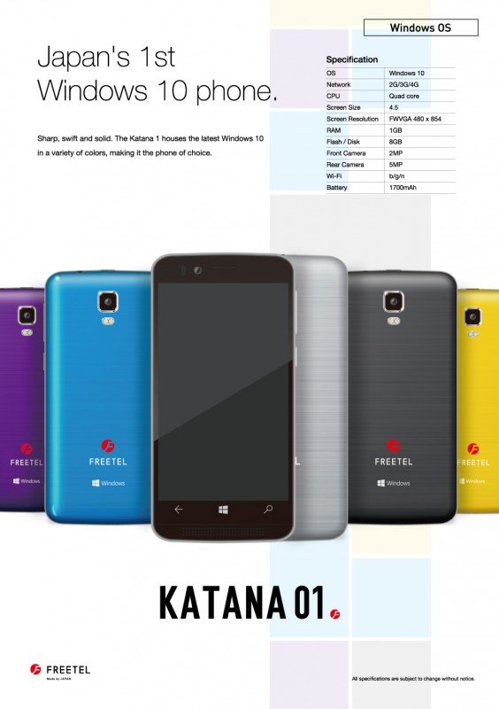 Katana Windows 10 Mobile