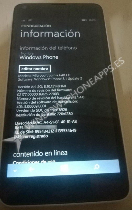 Lumia 640 update 2 firmware