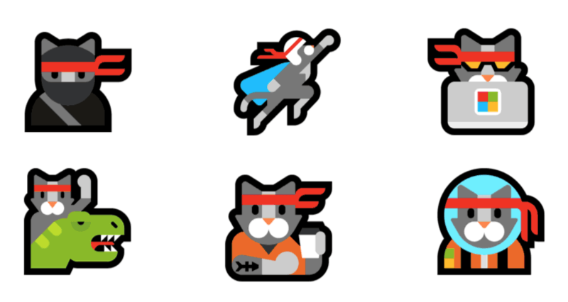 ninja-cat-poses-emojipedia-windows-10
