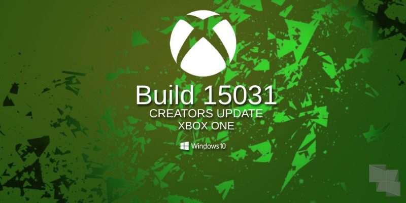 Xbox One Insider Preview recibe la Build 15031 en el anillo Alpha
