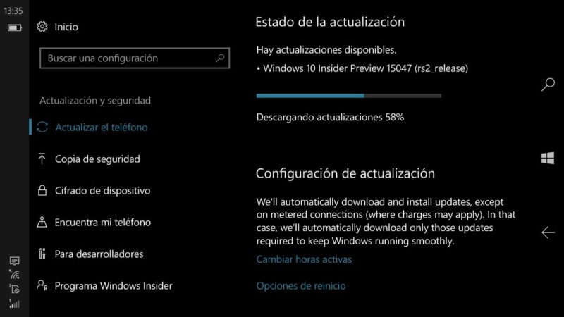 Build 15047 de Windows 10 Mobile y Build 15048 de Windows 10 PC, ya disponibles en el anillo rápido