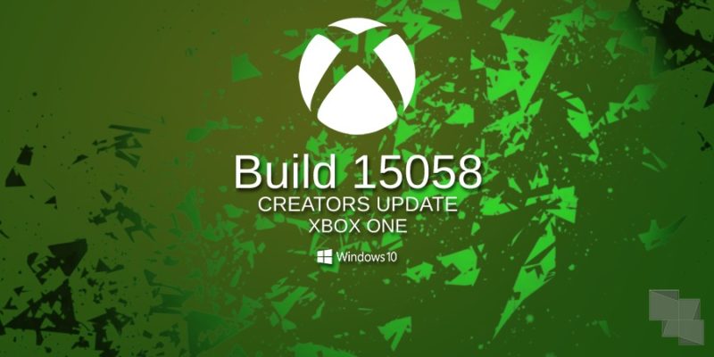 Build 15058 Xbox One Insider Preview
