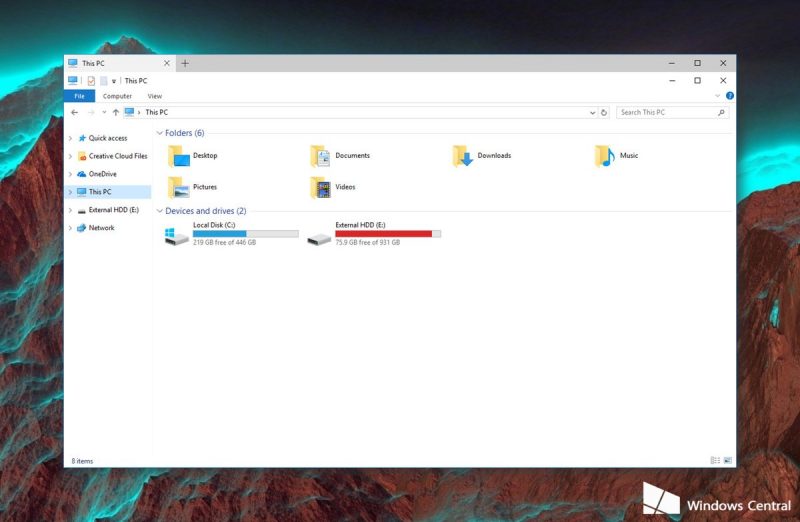 Microsoft ya está experimentando la interfaz de pestañas en Windows 10