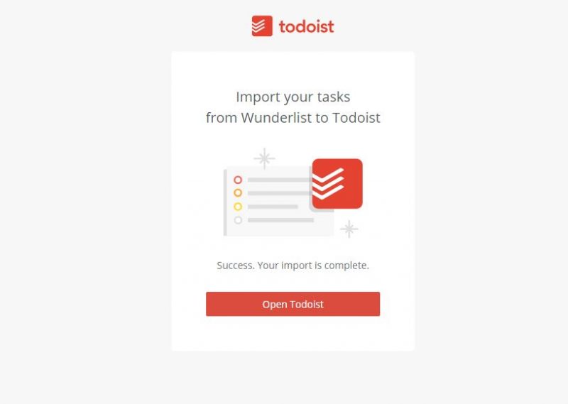 Importar tus listas de tareas de Wunderlist a Todoist ahora es más facil