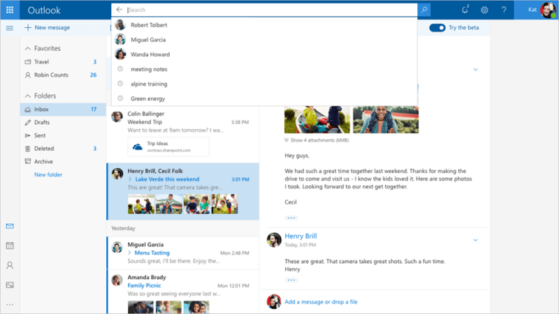 Microsoft lanza nueva experiencia Beta para Outlook.com [Pruébala ya]