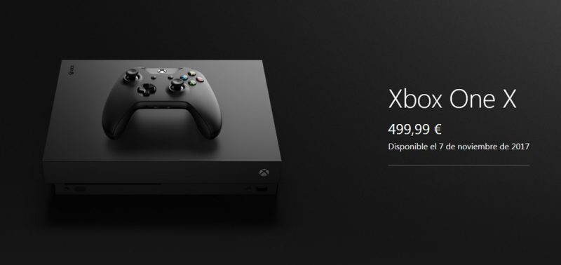 En septiembre se abrirá la reserva de Xbox One X estándar