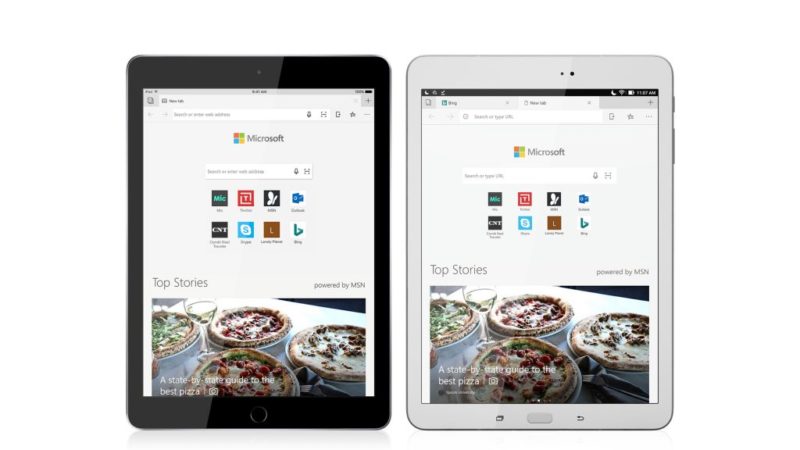Microsoft Edge ya disponible para todos en iPads y tablets Android