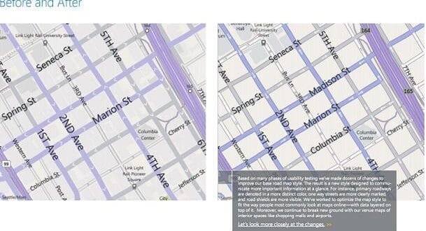 BingMap antes y despues