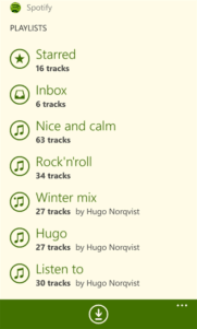spotify para Windows Phone Captura 2