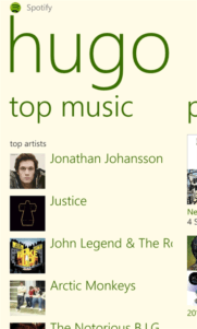 spotify para Windows Phone Captura 4