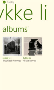 spotify para Windows Phone Captura 7