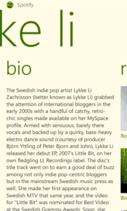 spotify para Windows Phone Captura 8