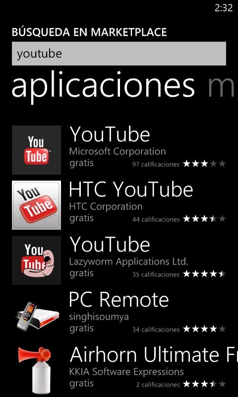 HTC Youtube