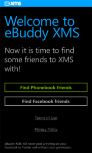 eBuddy XMS para Windows Phone ya disponible