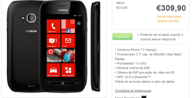 Nokia Lumia 710 portugal