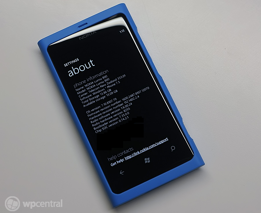 nokia Lumia 800 actualización