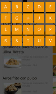 Las recetas del Chef, recetas con indicaciones por voz.