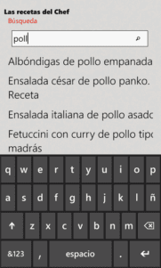 Las recetas del Chef, recetas con indicaciones por voz.