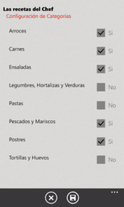 Las recetas del Chef, recetas con indicaciones por voz.