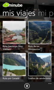 Minube, una aplicación para planificar tus viajes.