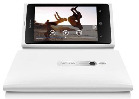 Lumia white video screen