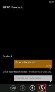 Enviar mensajes a usuario desconectado en Facebook o Messenger con Windows Phone