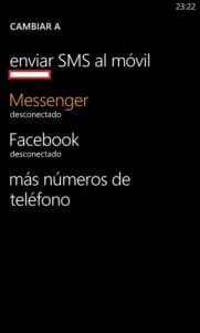 Enviar mensajes a usuario desconectado en Facebook o Messenger con Windows Phone