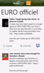 Euro 2012 Aplicación oficial de la Eurocopa 2012