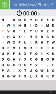 Sopa de letras, el mas clásico de los juegos para WP