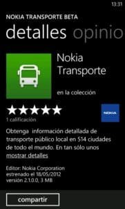 Nokia Transporte Beta