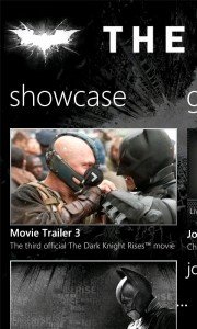 The Dark Knight Rises aplicación oficial en exclusiva para los Nokia Lumia 2