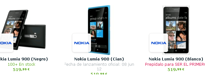 Lumia 900 en España