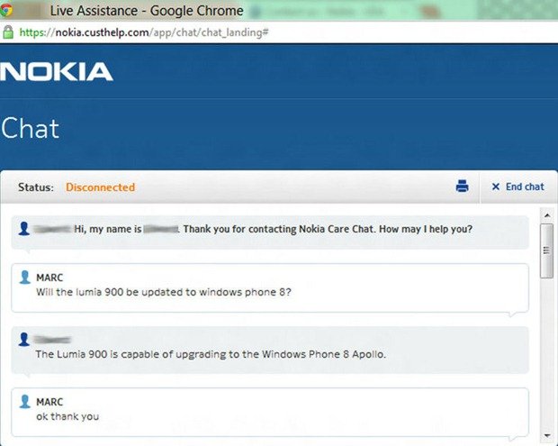 nokia care chat