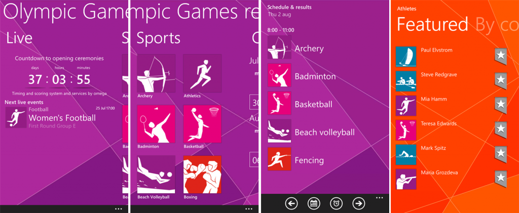 App Oficial de las Olimpiadas 2012 ya en el Marketplace